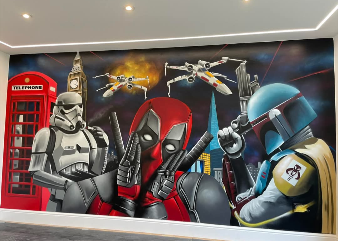 Marvel Mural - Deadpool Starwars